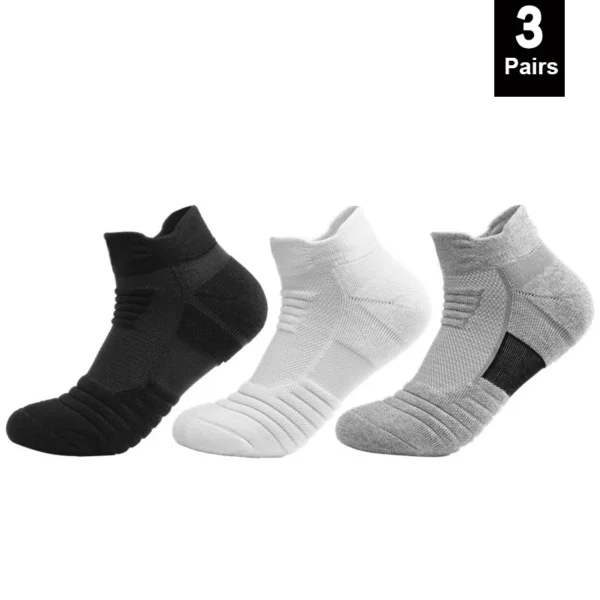 1/3 Pairs Anti-slip Football Socks Men Cotton Sock Short Long Tube Soccer Basketball Sport Socks Breathable Deodorous Sock 39-45 - Image 7