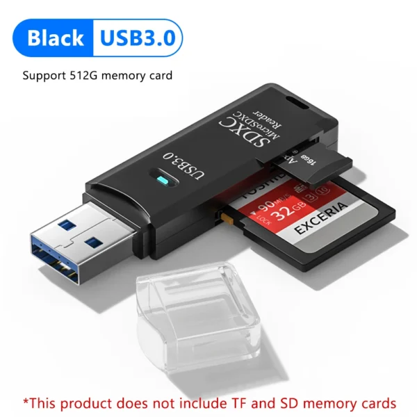 2 in 1 USB 3.0 Card Reader Micro TF sd card Reader usb adapter High Speed Cardreader TF Memory card For PC Laptop Accessories - Image 10