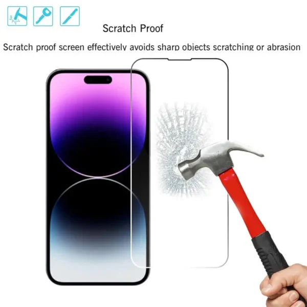 Tempered Glass for iPhone 14 Pro 15 16 13 12 11 pro max screen protector for iphone 15 pro mica for iphone 13 14 pro glass film - Image 5