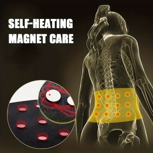1pc Adjustable Self-heating Magnetic Therapy Back And Waist Support Belt, Waist Massage Belt Sports Support Belt, Body Care Belt - Image 8