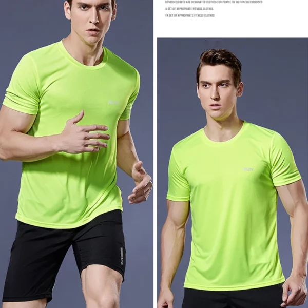 Running Shirts Soccer Shirts Men's Jersey Sportswear Mens Jogging T-Shirts Quick Dry Compression Sport T-Shirt Fitness Gym - Image 28