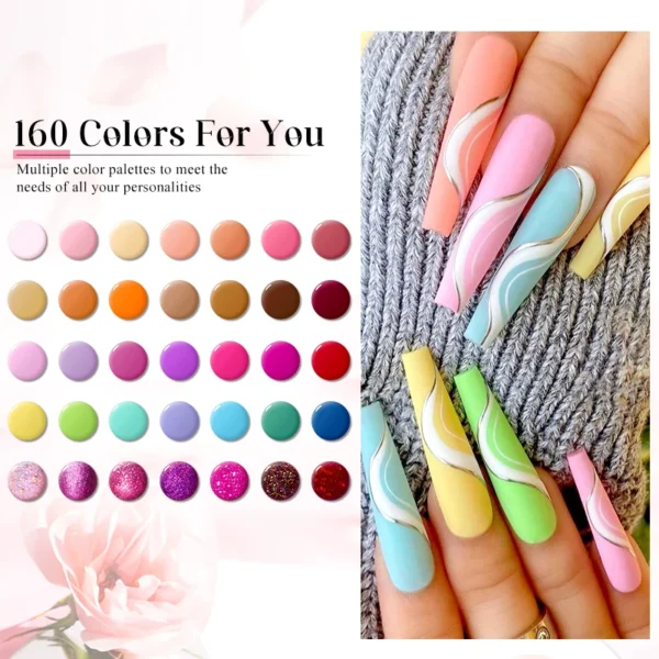 7pc Nail Gel Polish Set DIY Nail Art Design All For Decoration Soak Off UV Gel Long Lasting Manicure Painting Gel Vernis Kits - Image 15