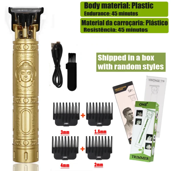 T9 Hair Clipper Repair Beard Shaving Body Hair Trimmer Clippers Electric Machine Men Haircut Machine 0mm Barber Shaver - Image 17