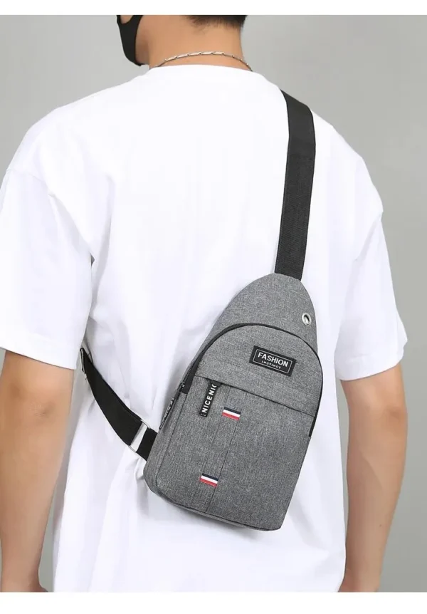 Chest Bag Men's One Shoulder Crossbody Bag Large Capacity Outdoor Sports And Leisure Fashion Small Shoulder Bag Large Capacit - Image 24