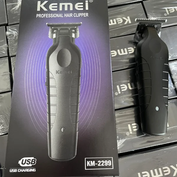 Kemei 2299 Barber Cordless Hair Trimmer 0mm Zero Gapped Carving Clipper Detailer Professional Electric Finish Cutting Machine - Image 5