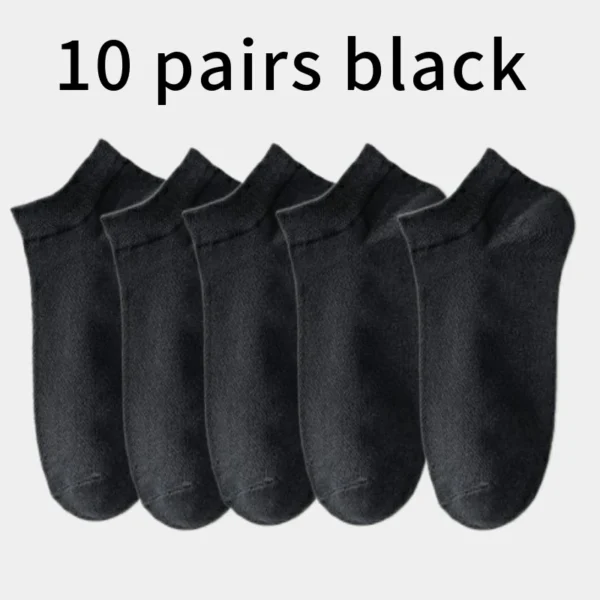 10pairs Breathable Cotton Sports Stockings Men Bamboo Fiber Autumn and Winter Men Socks Sweat Absorption Deodorant Business Sox - Image 35