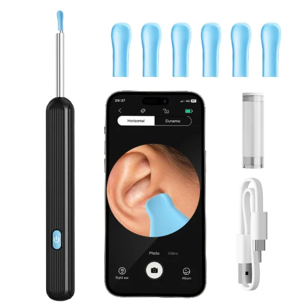 Visual Ear Wax Cleaner with Camera Safe Earwax Removal Endoscope with 5M Camera Luminous Otoscope Ear Cleaning Tools Ear Care - Image 7