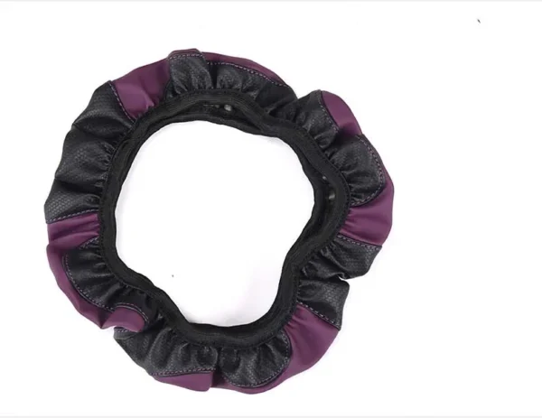 Non-inner-ring Automobile Steering Wheel Cover Leather Four Seasons for Spring Summer Autumn Winter for Men and Women - Image 27