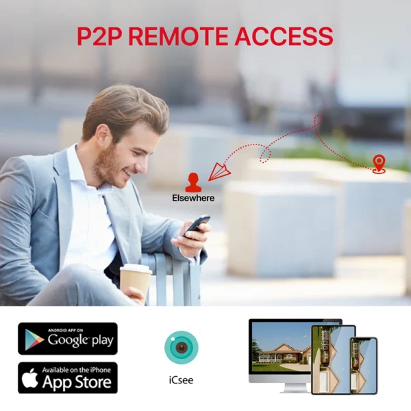 4K 8MP HD Wifi PTZ Camera Outdoor 4MP Dual Lens Dual Screen AI Auto Tracking IP Camera CCTV Audio Video Surveillance P2P iCSee - Image 22