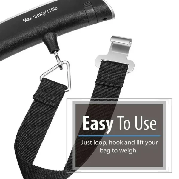 Luggage Scale 110lb 50kg Digital Handheld Portable Hanging Baggage Scale for Travel Suitcase Weight Scale - Image 16