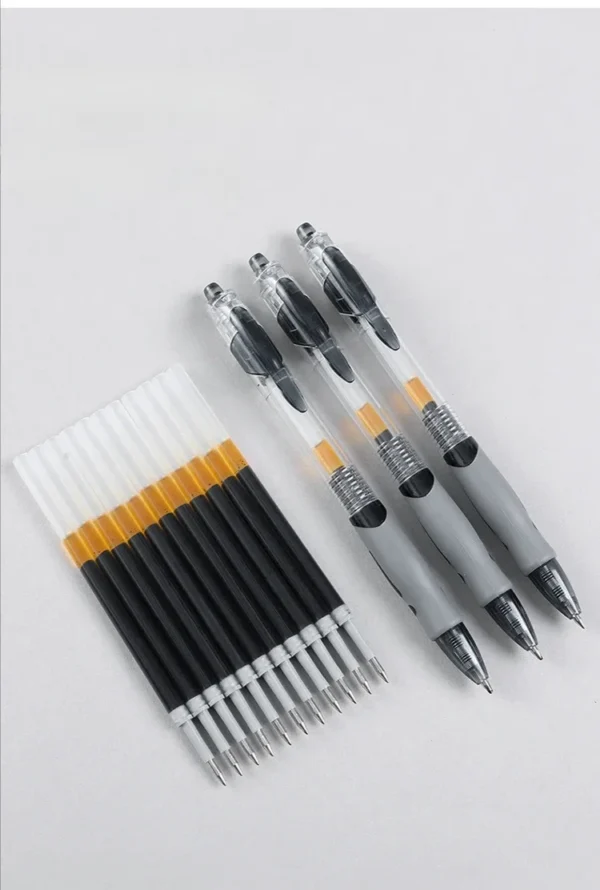 13/30pcs Retractable Gel Pens Set Black/Red/Blue Ink Ballpoint for Writing Refills Office Accessories School Supplies Stationery - Image 20