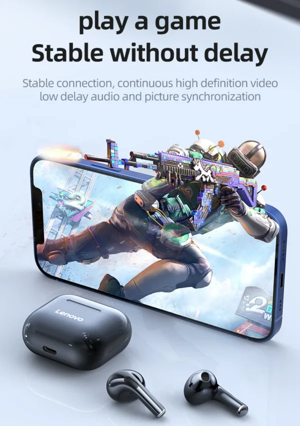 Lenovo LP40 Wireless Bluetooth Earphones TWS Touch Control Headset Gaming Headphones HD Call with Mic Earbuds 2025 New Choice - Image 25