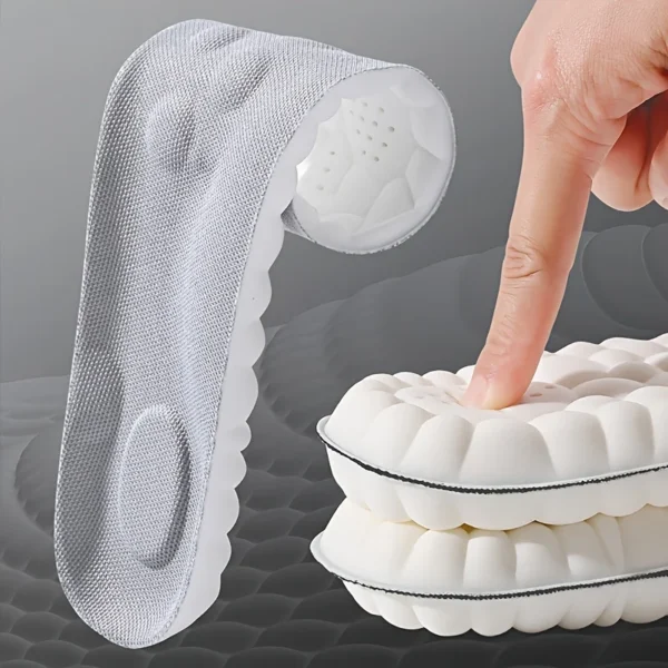 1Pair/2Pairs/4Pairs High Elasticity Latex Sport Insoles Soft Shoe Pads Arch Support Orthotic Insoles Breathable Deodorant Insole - Image 22