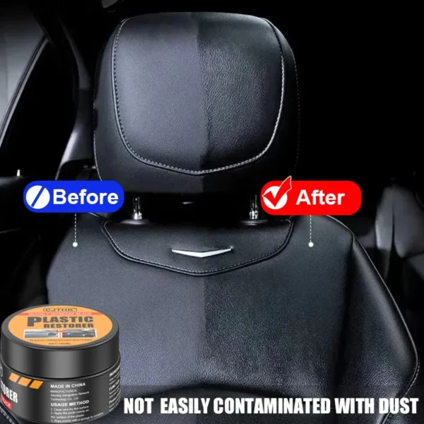 Car Plastic Restorer Back To Black Gloss Auto Interior Leather & Panel Renewal Wax Coating Agent Auto Polish And Repair Coating - Image 4