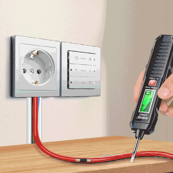 ANENG VD807 One-word Induction Portable 50/60Hz Smart Electric Pen Tester NCV Sensor AC 12-300V Non-contact Wire Detector Tools - Image 9
