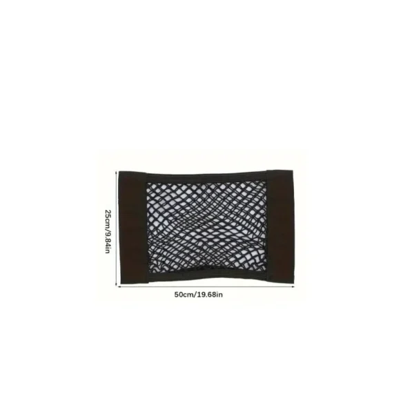 1pc Universal Car Storage Bag Double Mesh Trunk Storage Net, Car Built-in Storage Bag, Car Fire Extinguisher Fixed Net - Image 9