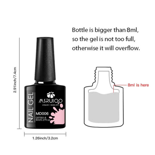 7pc Nail Gel Polish Set DIY Nail Art Design All For Decoration Soak Off UV Gel Long Lasting Manicure Painting Gel Vernis Kits - Image 5