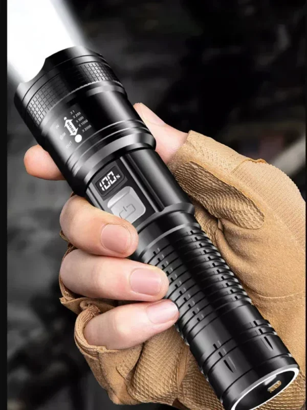 High Strong Power Led Flashlights Tactical Flash Light Torch Ultra Bright Lamp USB Charging Camping Fishing Defensa Zoom Lantern - Image 13