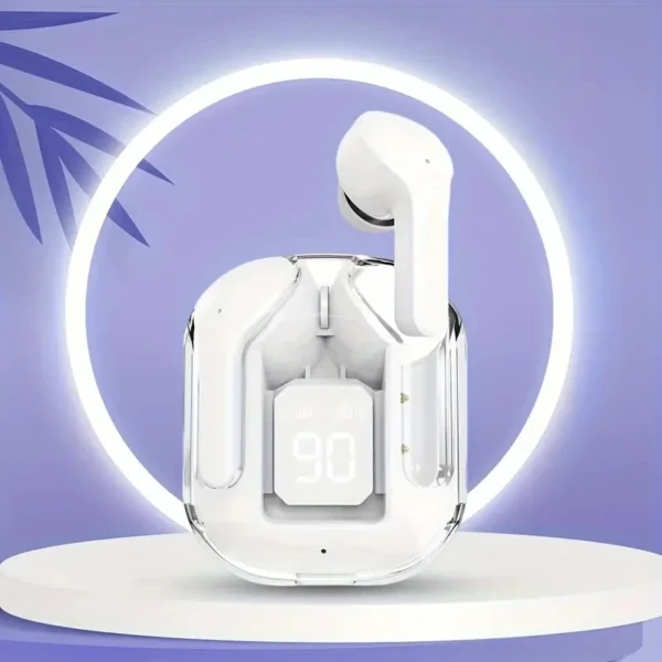 Original T2 Wireless Bluetooth Earphone Transparent HIFI Headphones LED Power Digital Display Stereo Sound Earphones for Xiaomi - Image 9