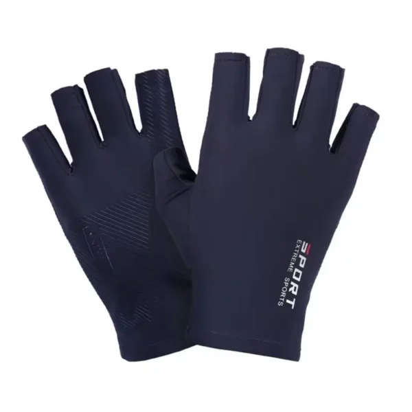 Ice Silk Halffinger Cycling Gloves for Men and Women Outdoor Sports Fitness Driving Fishing Highelastic Comfortable - Image 8
