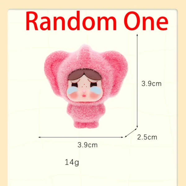 1/9PCS 4cm Cartoon Labubu Series Mini Flocking Exquisite Cute Doll Gift Diy Pendant Accessories Decoration Kawaii Toys Gifts - Image 10