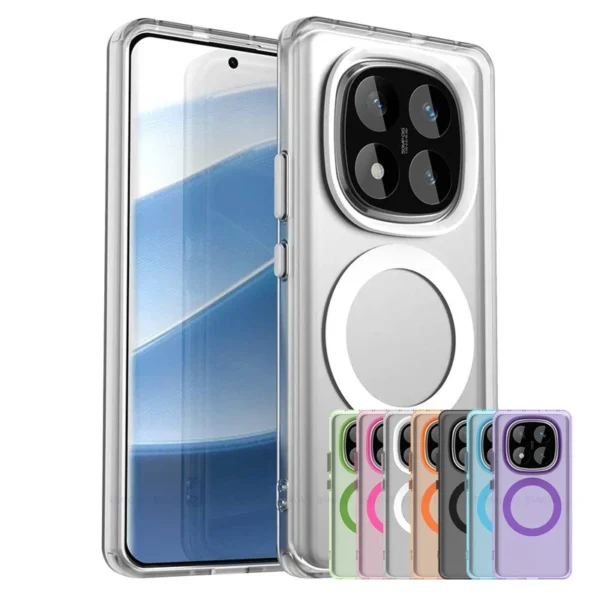 For Xiaomi Redmi Note 14 Pro 5G Case Cover Redmi Note 14 Pro 5G Capas Wireless Charging Magnetic Matte Fundas Redmi Note 14 Pro