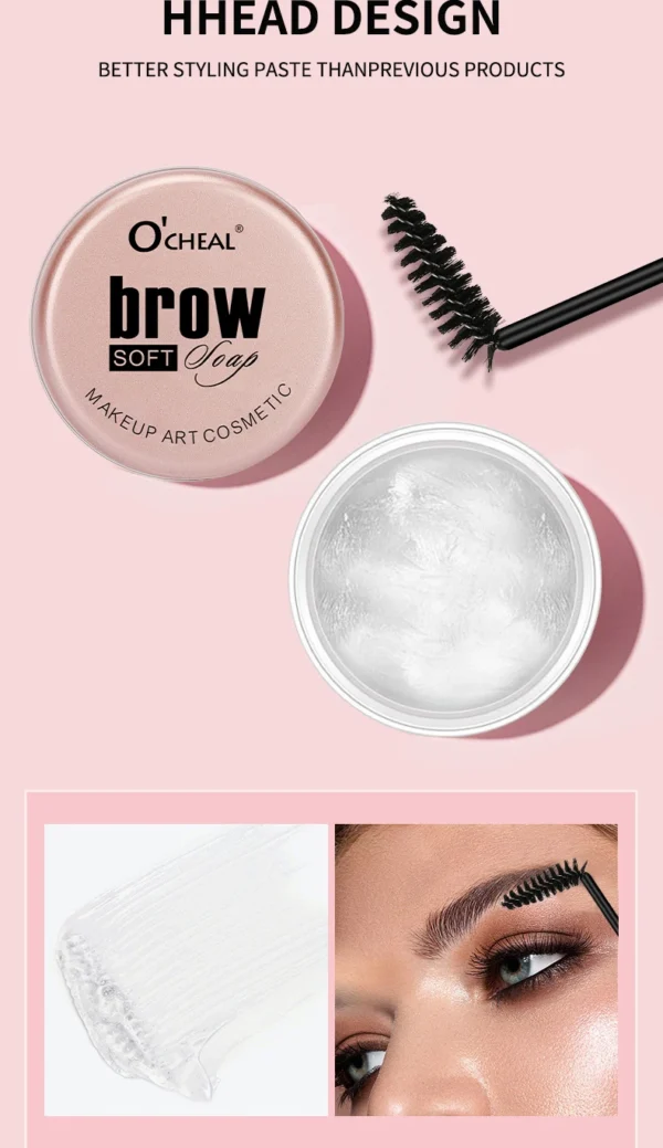 Eyebrow Styling Gel 3D Feathery Wild Brow Wax Waterproof Long Lasting Easy To Wear Shaping Eyebrows Makeup Sculpt Soap Cosmetics - Image 20