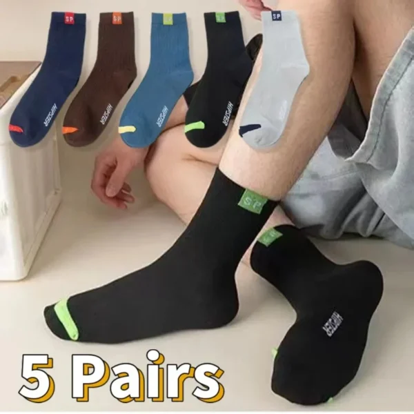 10pairs Breathable Cotton Sports Stockings Men Bamboo Fiber Autumn and Winter Men Socks Sweat Absorption Deodorant Business Sox - Image 14