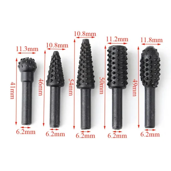 1/4'' 5PCS Drill Bit Set Cutting Tools for Woodworking Knife Wood Carving Tool Carpentry Wood Cutting Tools WorkDrill Bit Set - Image 4