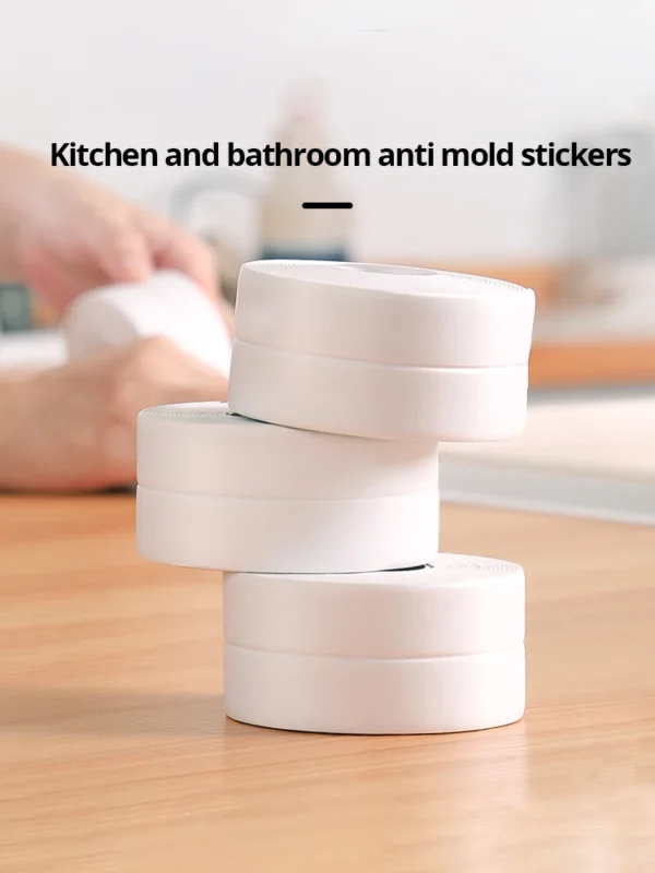 1pc Bathroom Waterproof Wall Stickers Sealing Tapes PVC Adhesive Sealing Strips Sink Edge Tape Kitchen Bathroom Accessories - Image 10