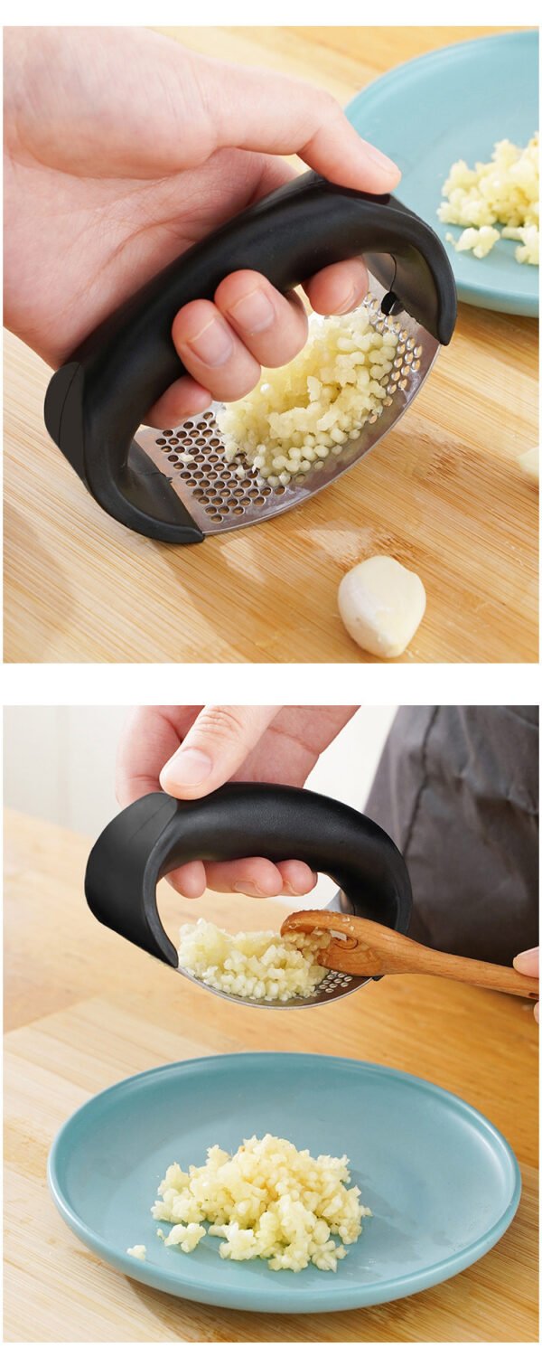 Stainless Steel Garlic Press Crusher Manual Garlic Mincer Chopping Garlic Tool Fruit Vegetable Tools Kitchen Accessories Gadget - Image 14