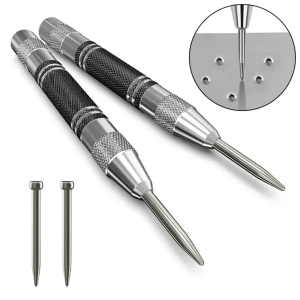 Spring Type Automatic Center Punch Locator Glass Striker Window Breaker Punch Centering Punch Punch Tool - Image 2