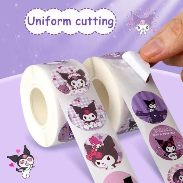 300Pcs/roll Sanrio Sticker Cartoon Kids Student Handbooks Kuromi Melody Reward Stickers Gift Girl Boy Decoration Decals Toys - Image 14