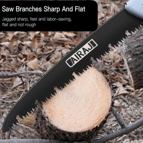AIRAJ Folding Saw Woodworking Folding hacksaw Multifunction Cutting Wood Sharp Camping Garden Prunch Saw Tree Chopper Knife Hand - Image 2