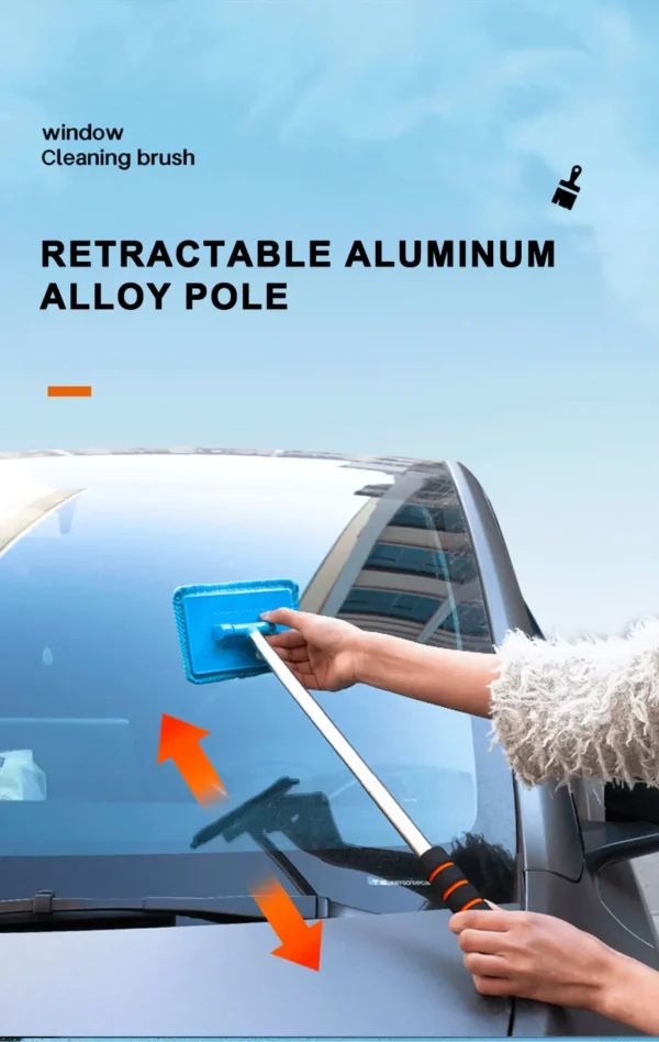 SEAMETAL Car Front Windshield Defogging Brush Telescopic Long handle Car Household Glass Clean Brushes Dust Remover Tool - Image 13