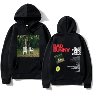 DTMF Debí Tirar Más Fotos Hoodies BAD BUNNY 2025 New Album Sweatshirt Harajuku High Street Pullover Fans Gift Fleece Streetwear