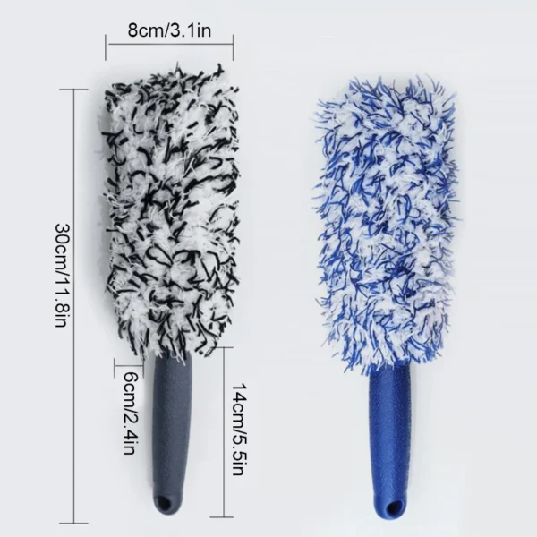 SEAMETAL Car Cleaning Brush Car Wash Portable Plush Wheel Tire Rim Brush Wash Tools for Car Motorcycle Wheel Tire Accessories - Image 2