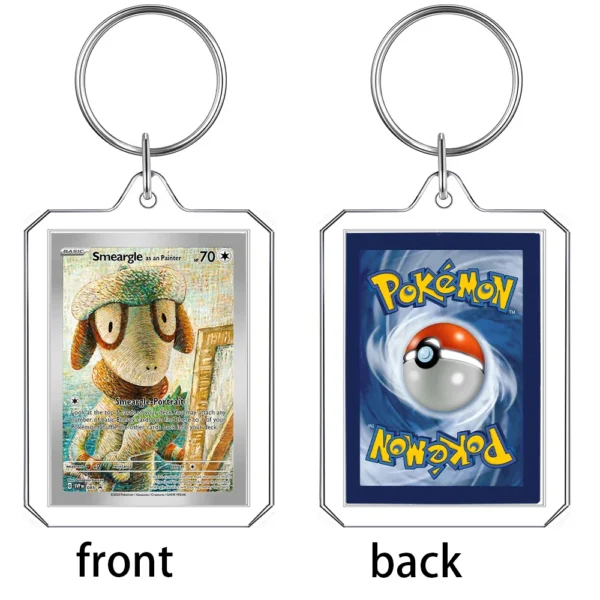 Anime Cartoon Card Acrylic Keychain Van Gogh Museum Pikachu Charizard Squirtle Collection Creative Pendant Charm Accessories Toy - Image 17