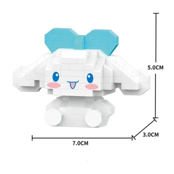 Sanrio Anime Hello Kitty My Melody Cinnamoroll Pompompurin Kuromi Friends Building Blocks Bricks Girl Children Kid Toy Gift Set - Image 10