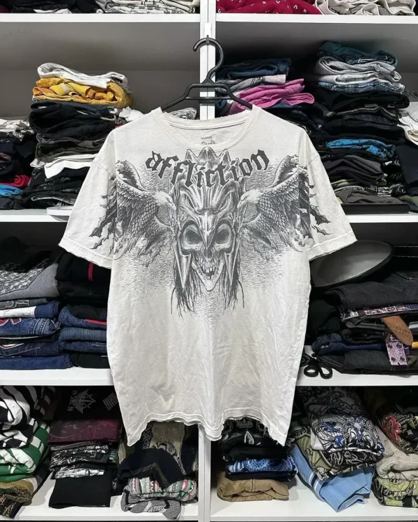 American street new fashion xzavier double-sided oversized printed cotton top personalized hip-hop Harajuku retro clothing - Image 15