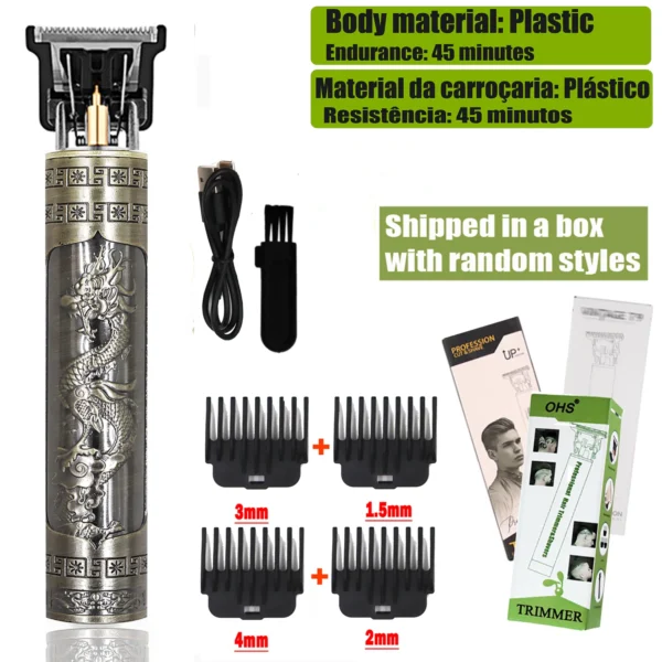 T9 Hair Clipper Repair Beard Shaving Body Hair Trimmer Clippers Electric Machine Men Haircut Machine 0mm Barber Shaver - Image 14