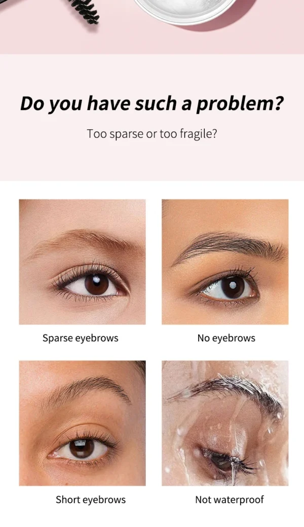 Eyebrow Styling Gel 3D Feathery Wild Brow Wax Waterproof Long Lasting Easy To Wear Shaping Eyebrows Makeup Sculpt Soap Cosmetics - Image 10