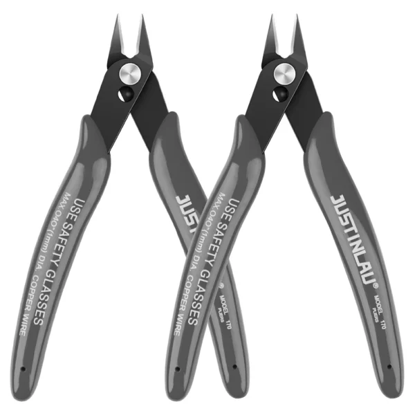 2Pcs Mini Nose Cutting Plier Electrical Wire Cable Cutter  Metal Side Snips Flush Pliers Convenient Durable Tool - Image 8