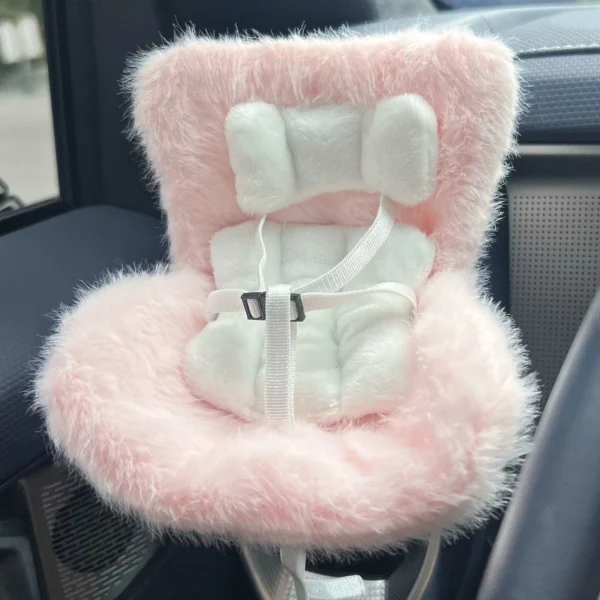 15-17cm doll Seat  Labubu carseat Safety Seat Cute Doll Air Outlet Aromatherapy decoration high-grade Car Interior Decoration - Image 8