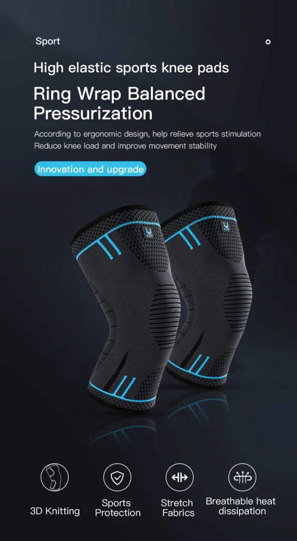 1 PCS Spring Supported Knee Pads For Fitness Basketball Volleyball Running and Sports Suitable For Multiple Scenarios - Image 13