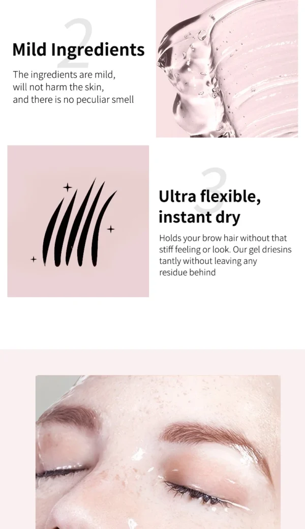 Eyebrow Styling Gel 3D Feathery Wild Brow Wax Waterproof Long Lasting Easy To Wear Shaping Eyebrows Makeup Sculpt Soap Cosmetics - Image 18