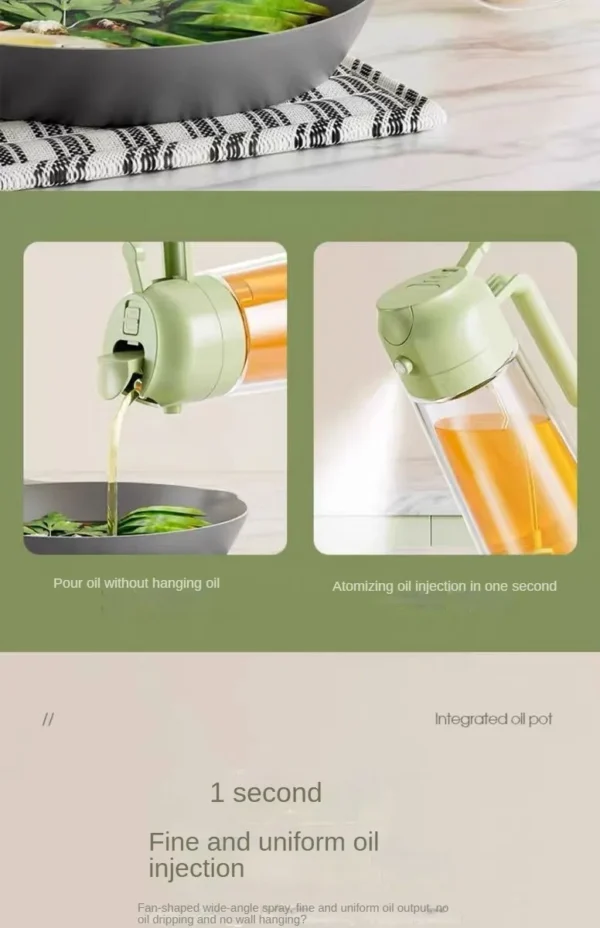 Kitchen Sprayer Spray Oil Dispenser 2in1 Oil Dispenser Oil Sprayer Comfortable Handle Barbecue Air Frying Pan Oven Steak Frying - Image 19