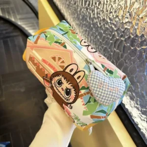 2025 Labubu Peripherals Children'S Zero Wallet LabubuCute Cartoon Student StorageBag Female Makeup Bag Waterproof Toiletries Bag
