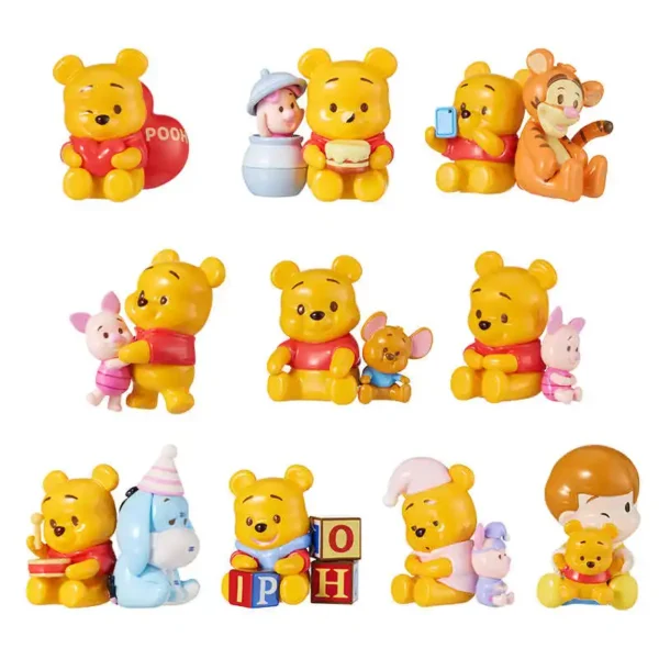 Anime Cartoon Winnie The Pooh Best Friend Series Blind Box Tigger Eeyore Piglet Model Collection Ornament Gifts For Kids - Image 36