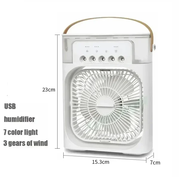 New 3 In 1 Fan AIr Conditioner Household Mini Air Cooler LED Night Light Portable Humidifier Air Adjustment Fan Office Home Fan - Image 18